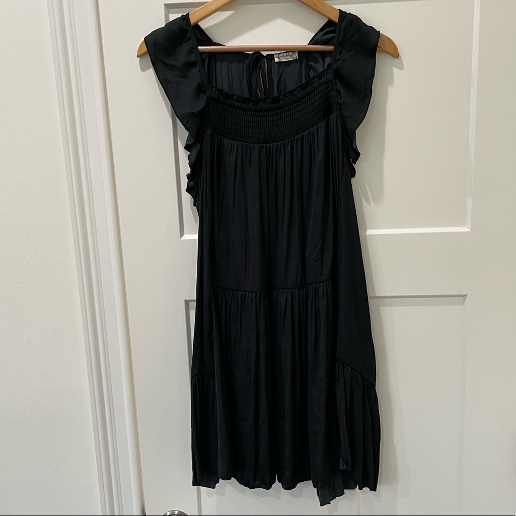 Adorable Free People Black Baby Doll Dress
